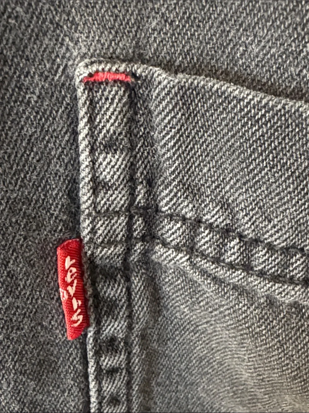 Levi's Red Tab Men's Faded Black Denim Button-Up Work Shirt